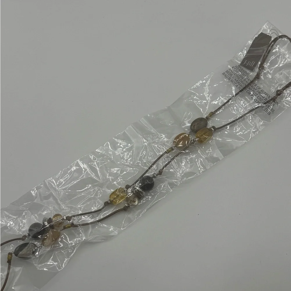 J. Jill Gold and Brown Beaded Necklace